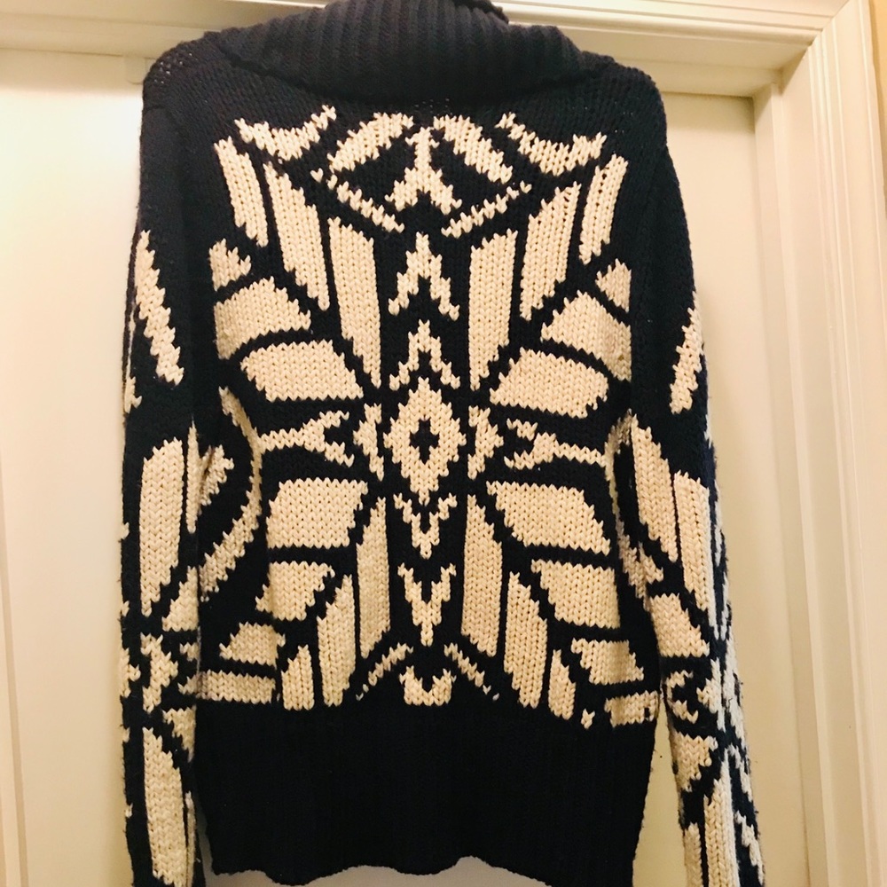 American Eagle Fair Isle ToggleWrap Sweater